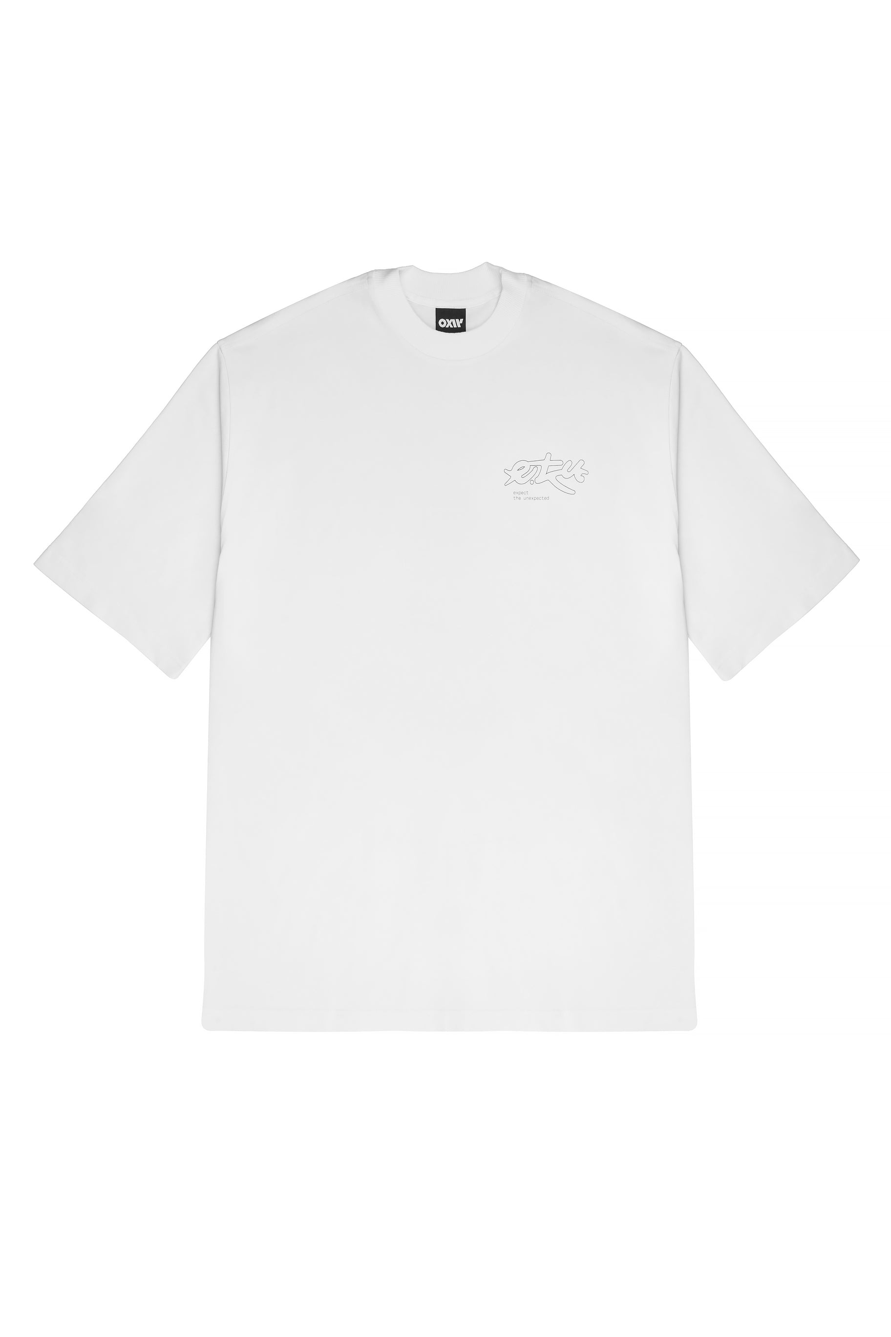 T-shirt expect white outline