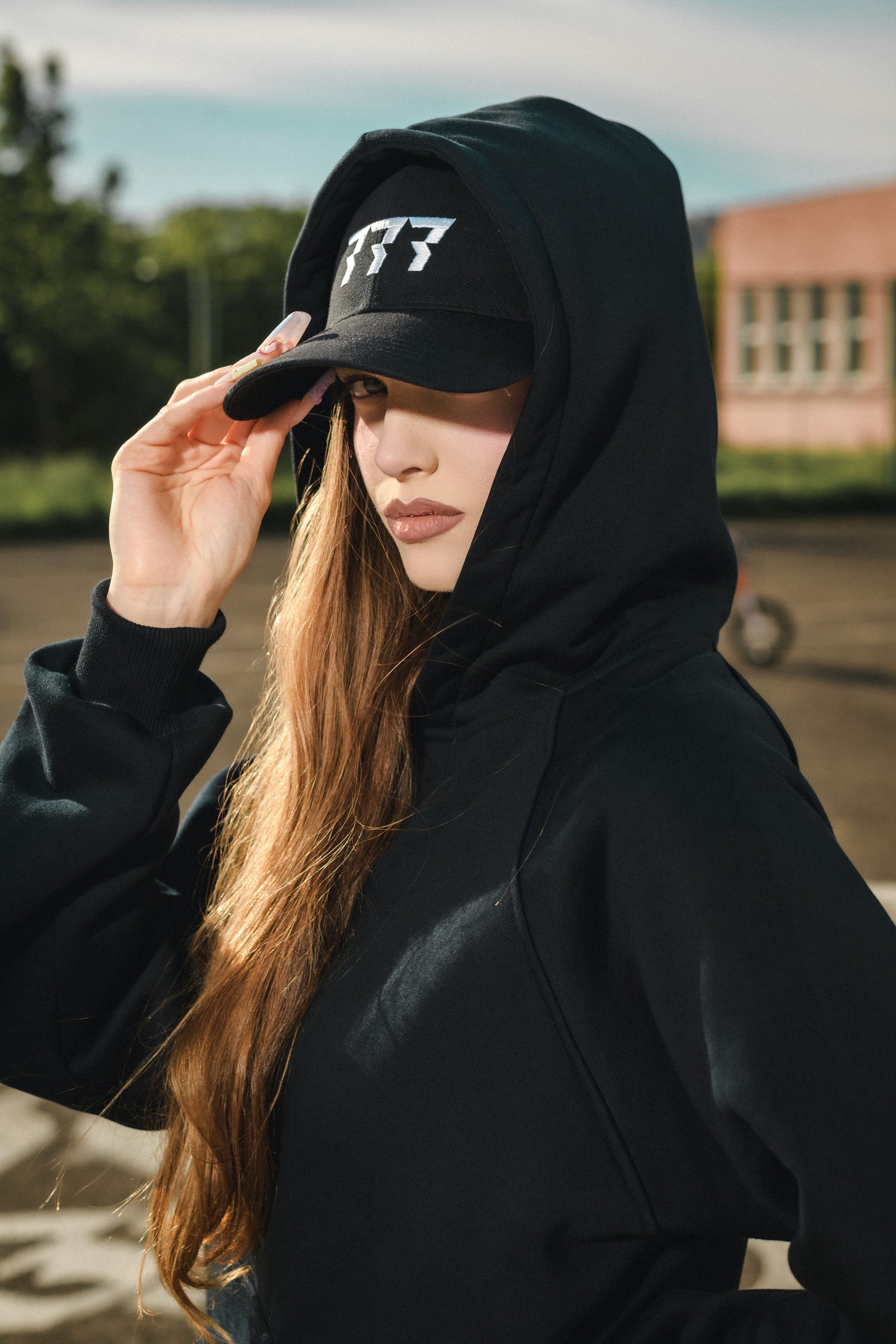 777 cap white 3d