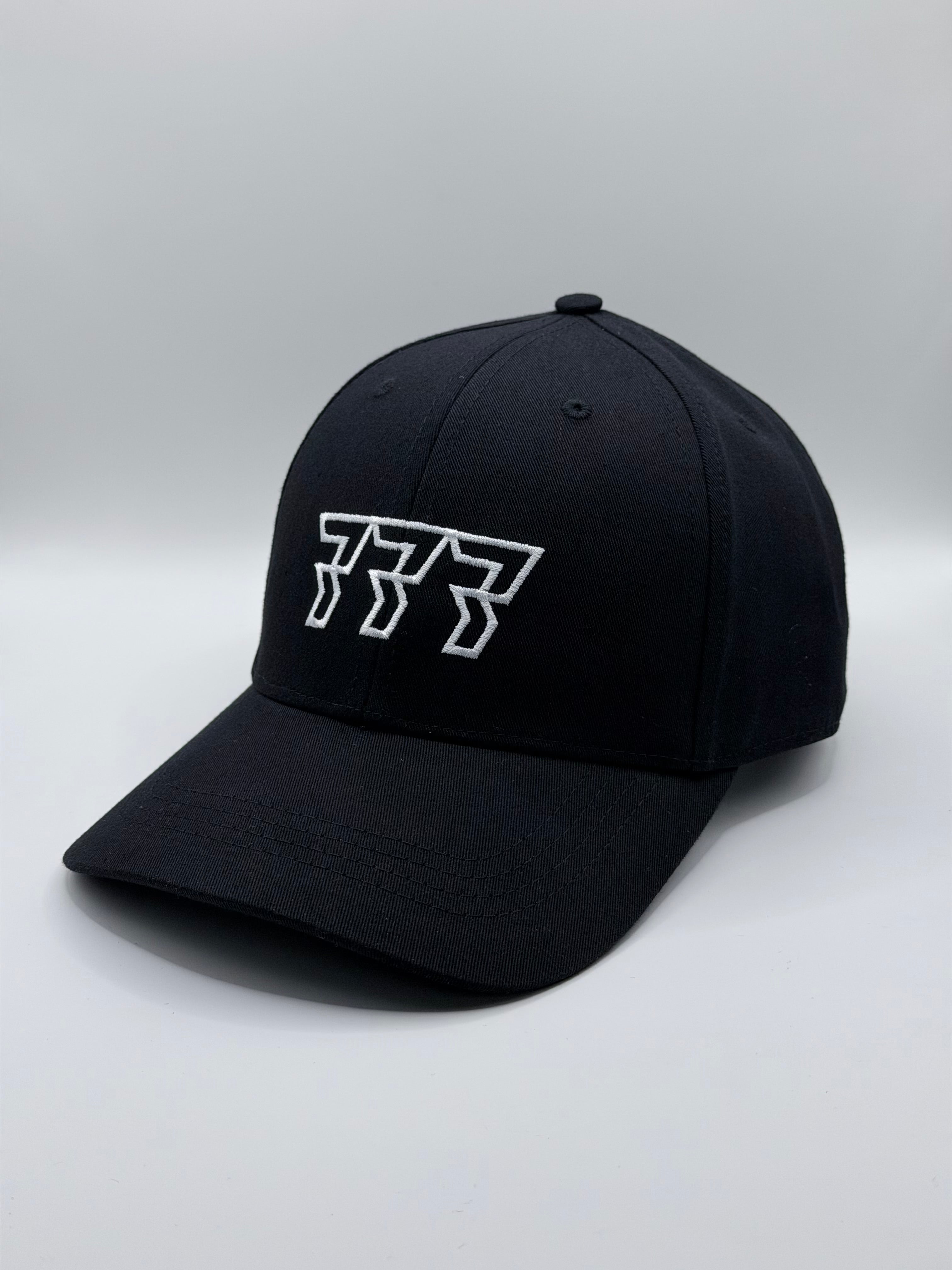 777 cap outline white